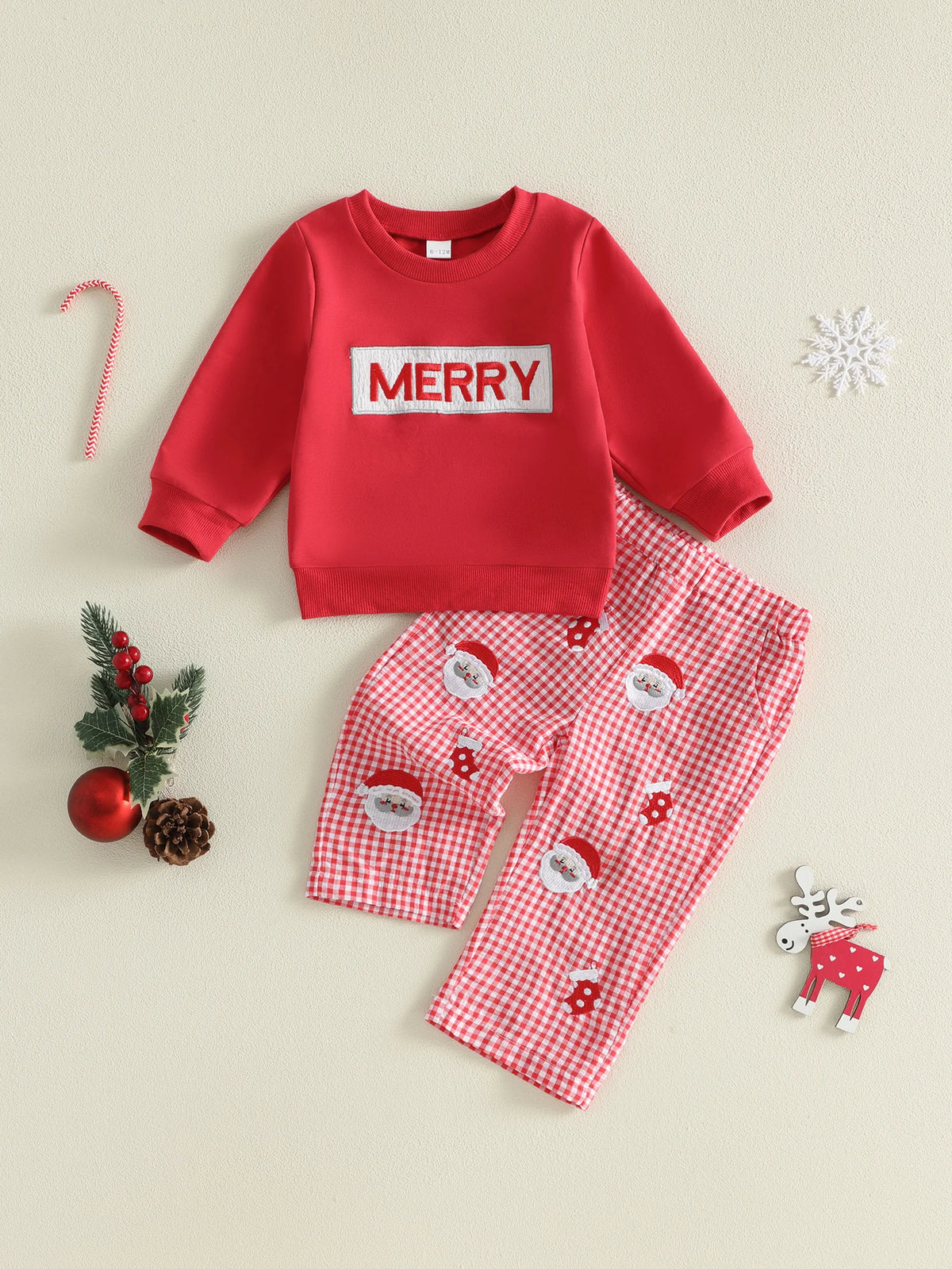Outfit Long Christmas Outfit Long Outfit Plaid Pants Toddler With Long Sleeve High Quality Toddler Baby Christmas