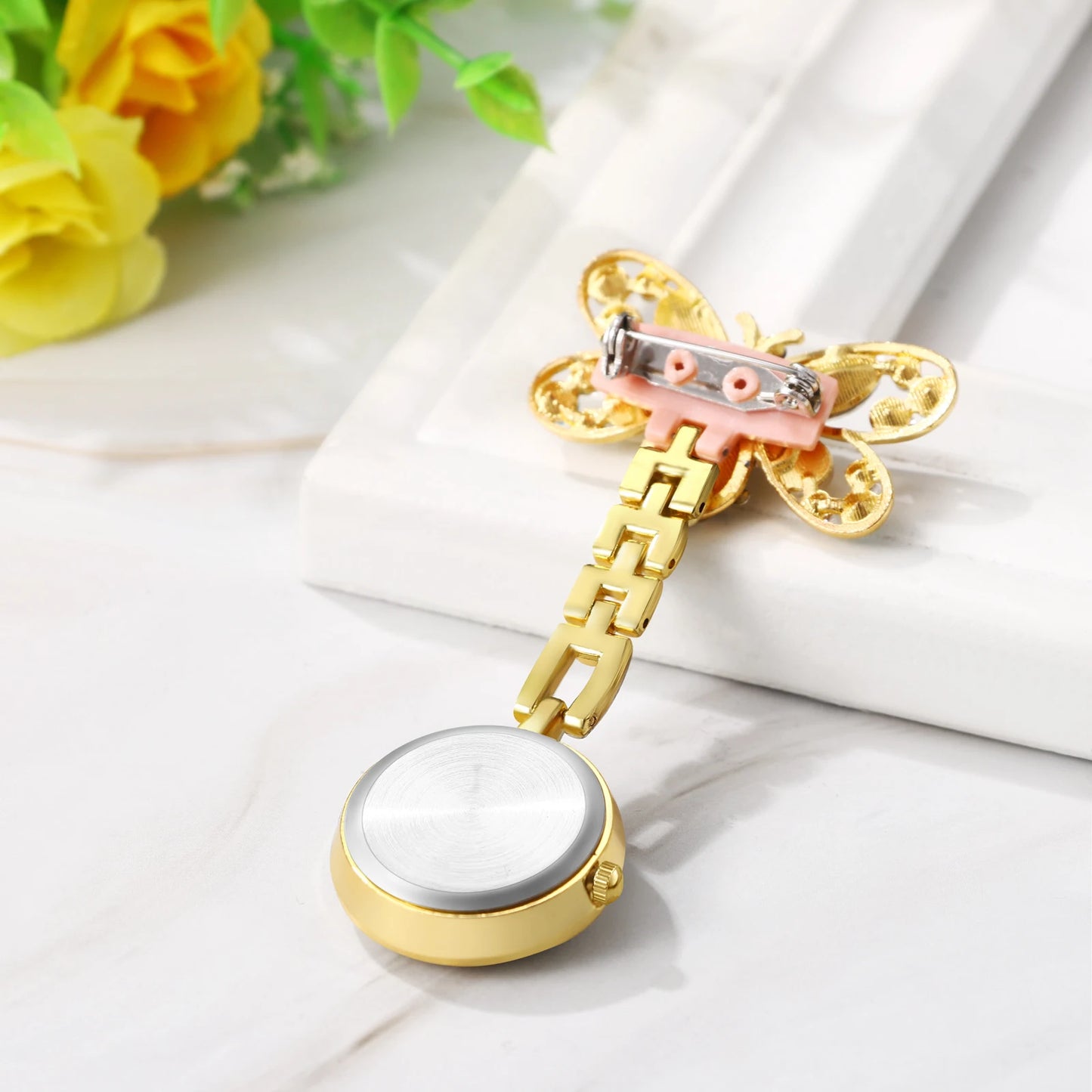 High Definition Easy-to-Read Digital Nurse Watch Honeybee Decorative Medical Auxiliary Watch Work for Men and Women