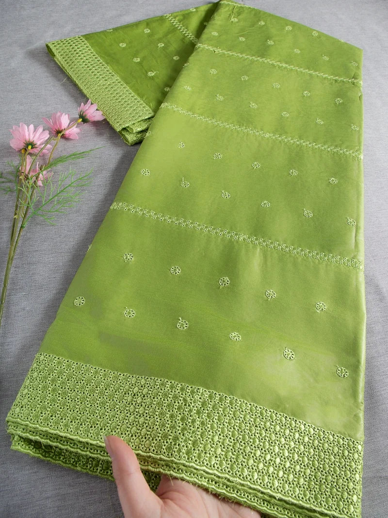 JiaDong Nigerian Swiss Lace 5 Yard African Wedding Fabric