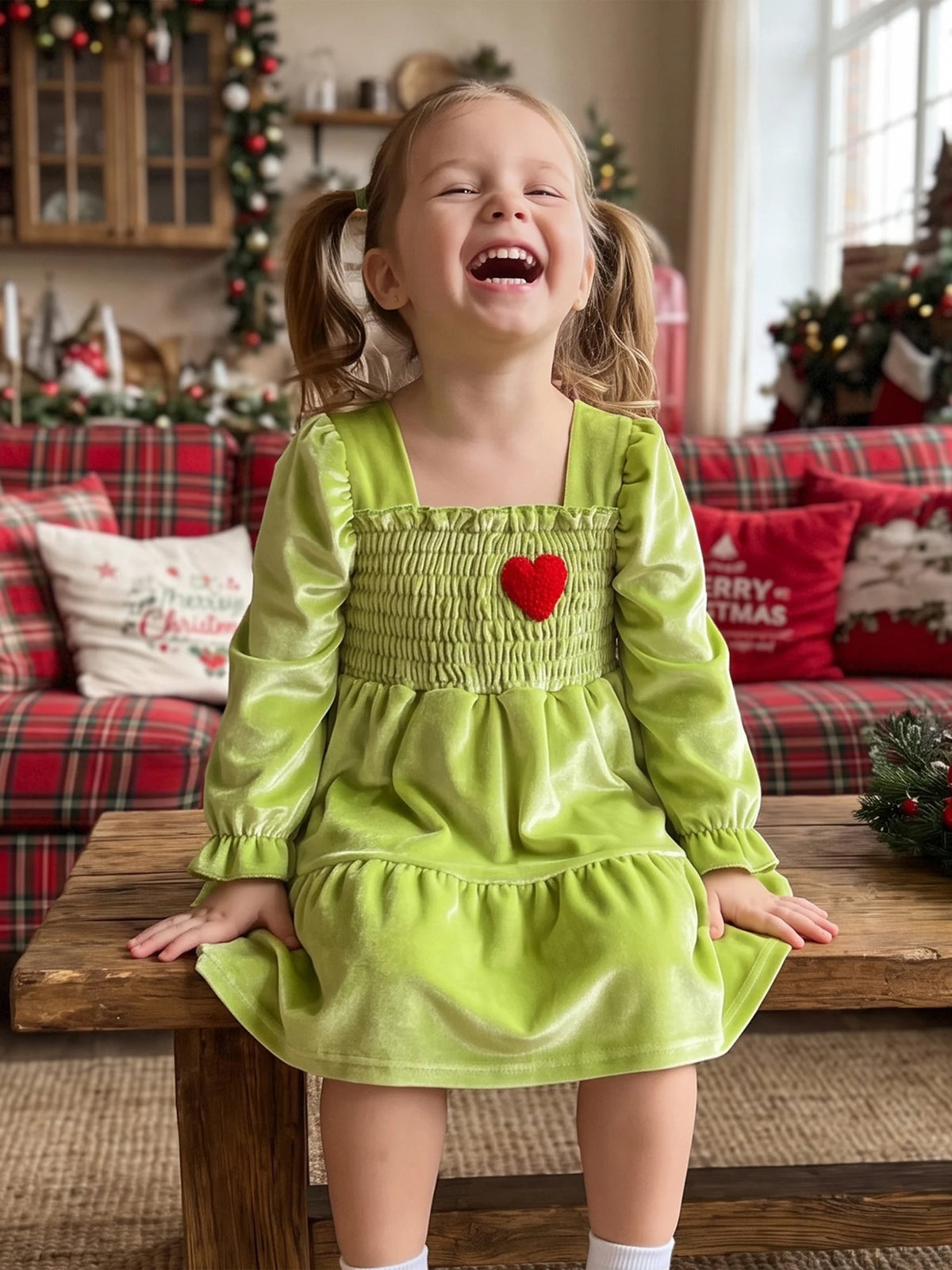 Heart Embroidery Velvet Girl Embroidery Velvet Sleeve Long-Sleeve Sleeve-Heart Compact Heart Embroidery Velvet Girl