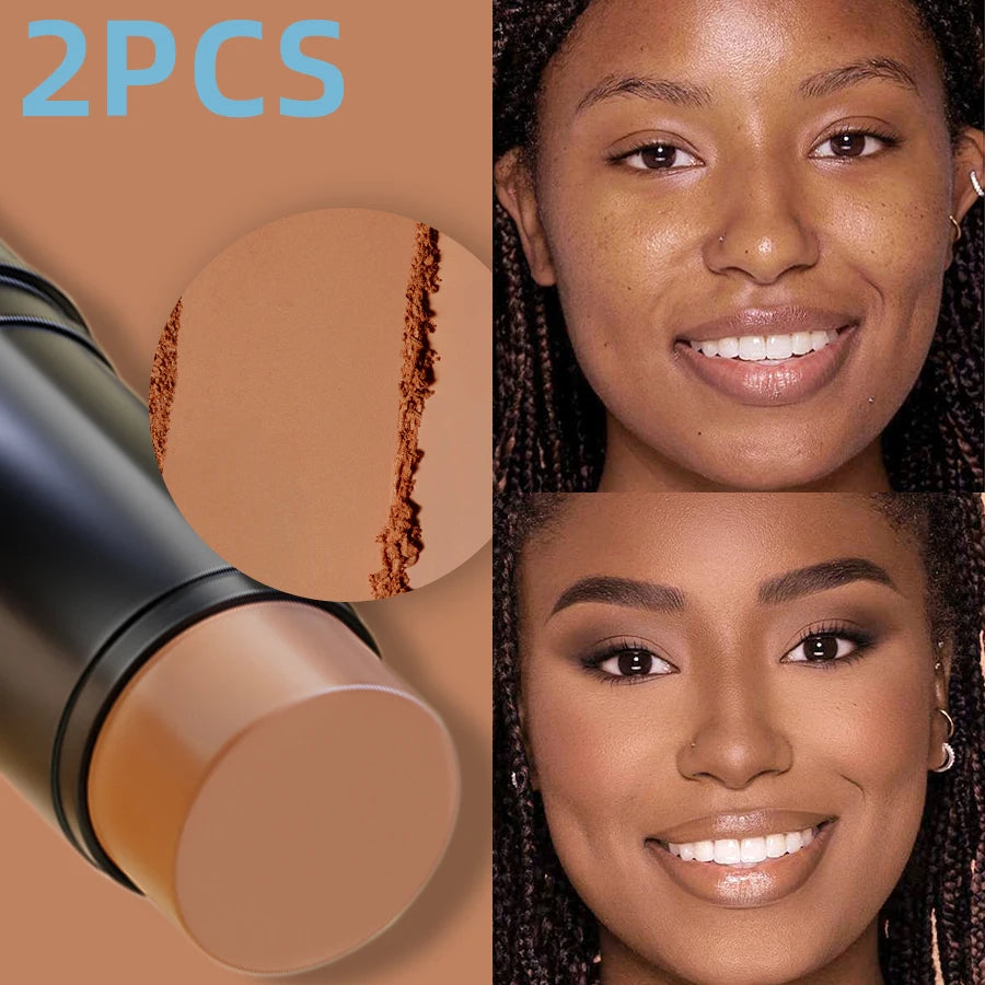 2pcs Face Foudation Concealer Stick Long Lasting Dark Circles Corrector Contour Concearler Pen Korean Makeup for Women Face Cosmetic