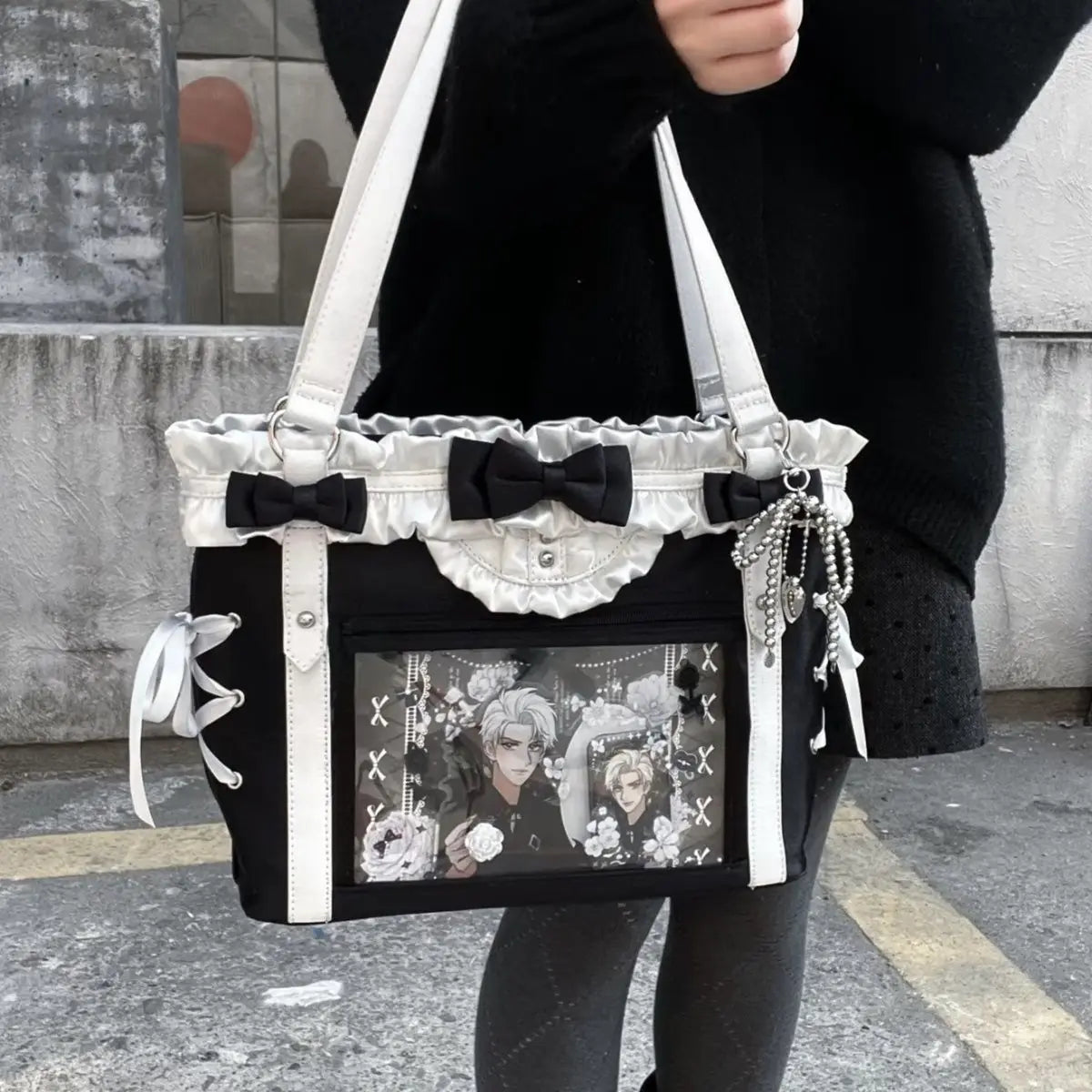 Y2K Ulzzang Ita Bag For Women Large Capacity Bow Tote