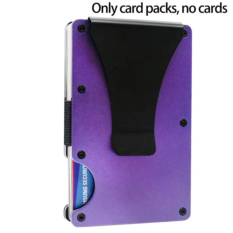 Minimalist Wallet For Men & Women - Slim RFID Wallet, Scratch Resistant, Credit Card Holder & Money Clip, Easily Removable Money