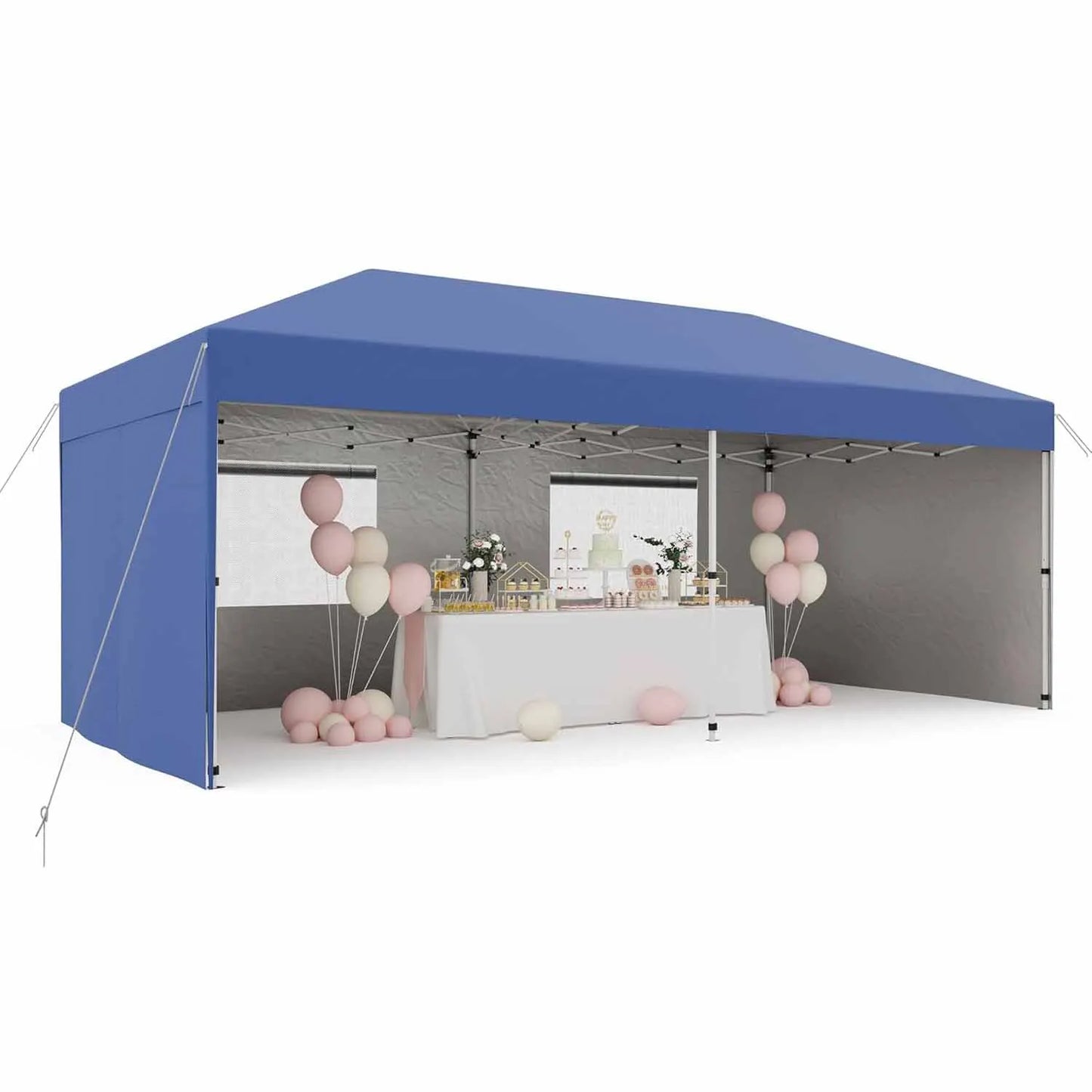 Pop Up Canopy Tent With Sidewalls 210D Oxford Fabric