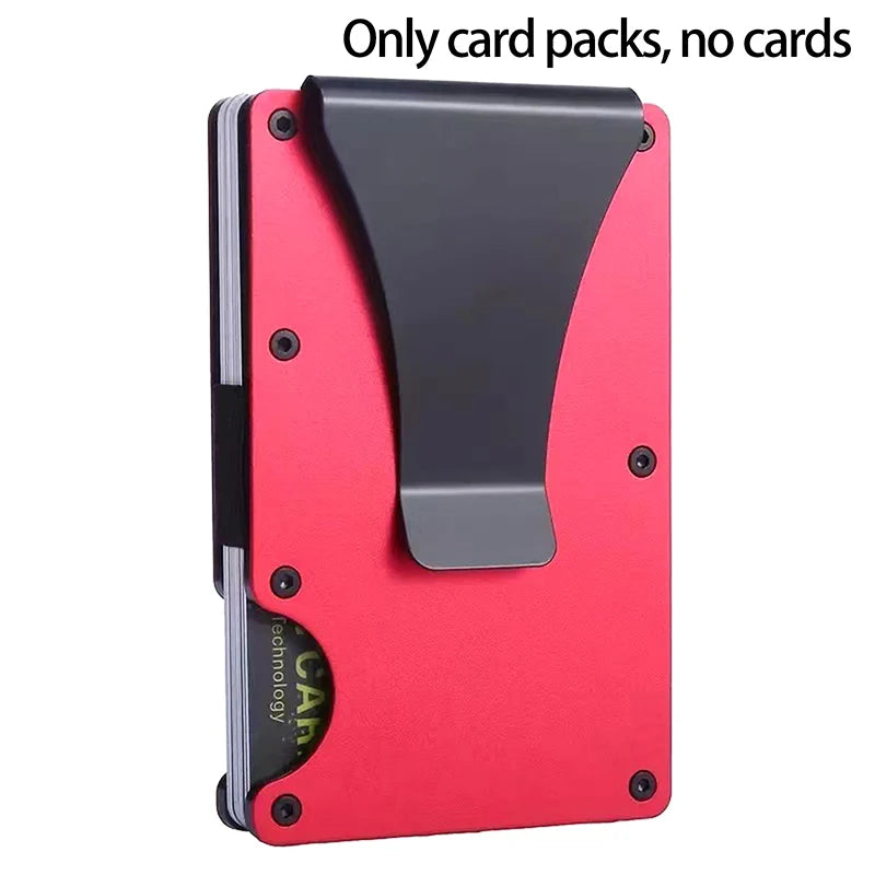 Minimalist Wallet For Men & Women - Slim RFID Wallet, Scratch Resistant, Credit Card Holder & Money Clip, Easily Removable Money