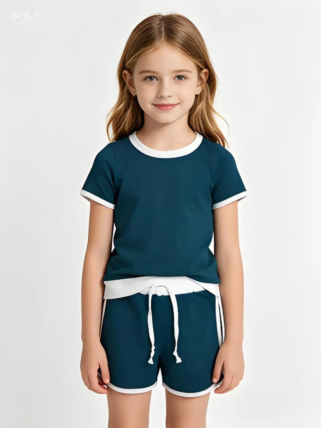 Baby Girls Cotton Short Sleeve Shirt Top And Skirt Set Cute Outfit for Little Girls Soft Breathable Clothing Set for Spring/Autumn