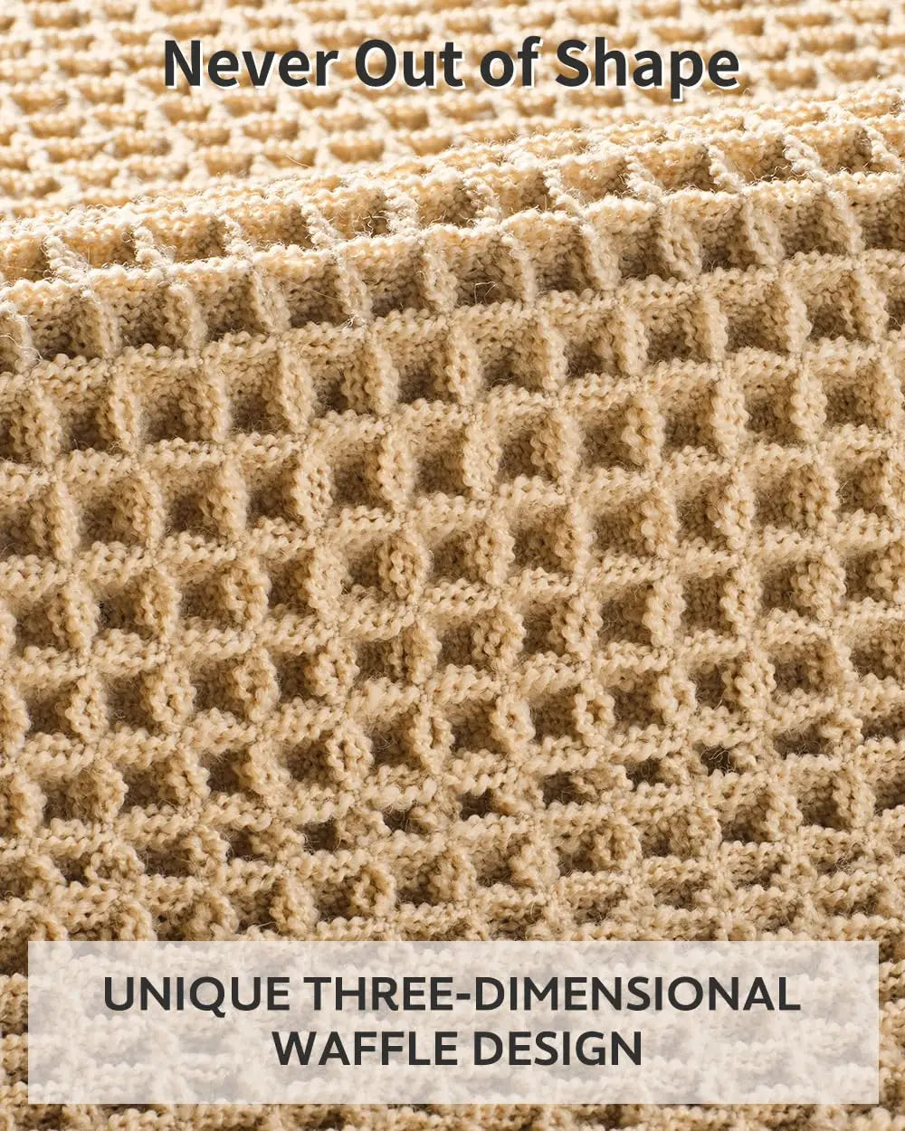 Waffle Bath Mat Boho Non Slip Washable Absorbent Quick Dry