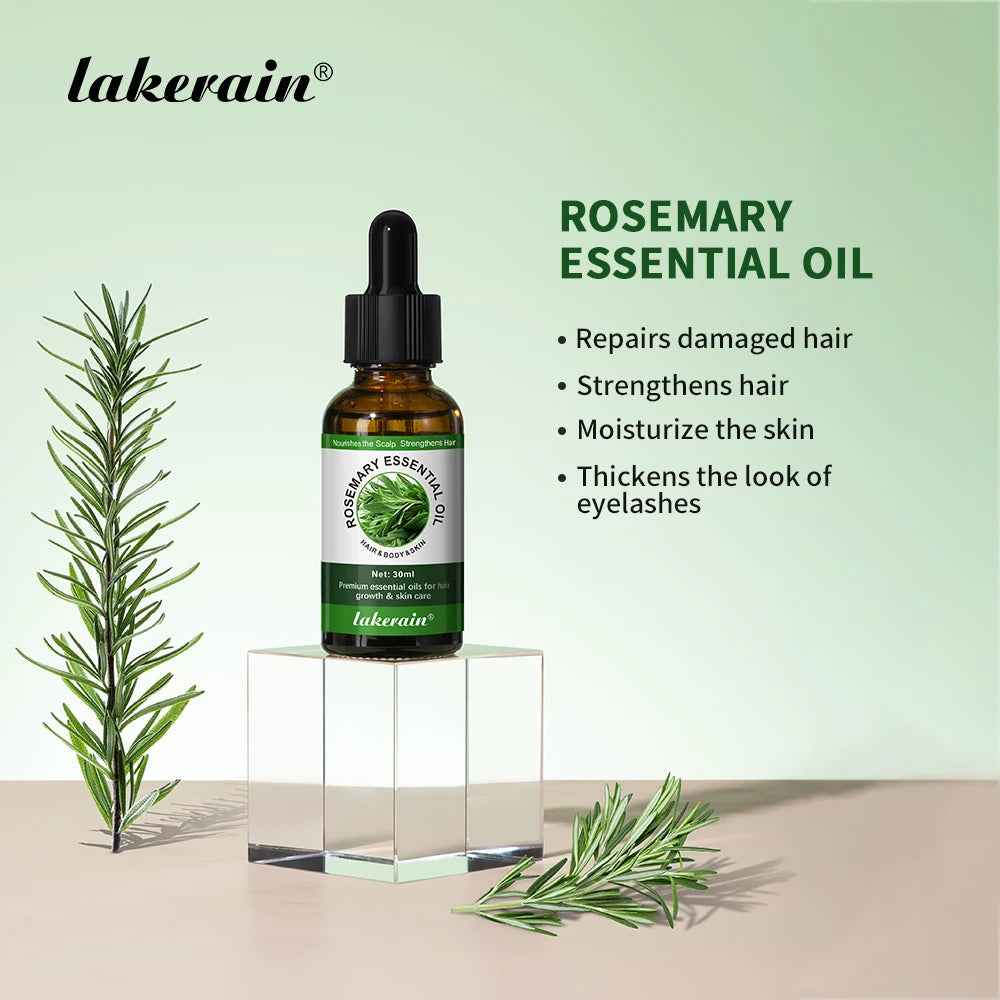 Rosemary Essential Oil 30ml Nourish Scalp Support Hair Health Multi‑Use Oil For Hair Skin Eyelash Massage Shower Body Care Natural Hair Oil