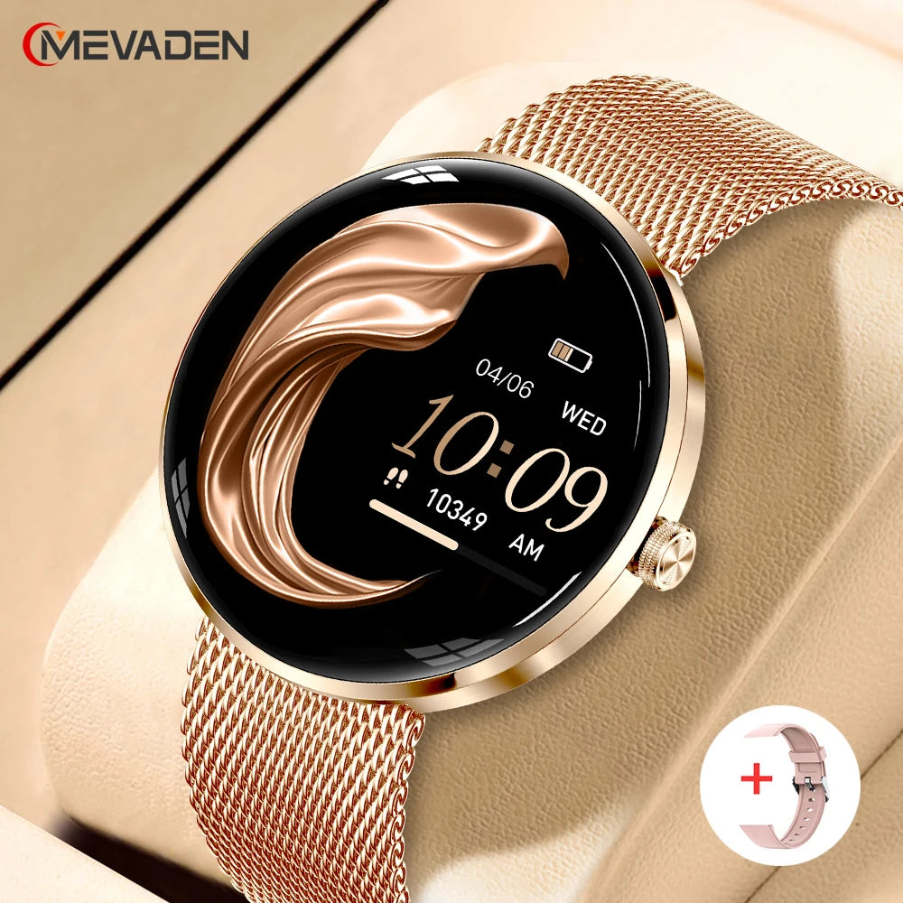 MEVADEN Ultra Thin Stainless Steel Smartwatch With AMOLED Screen