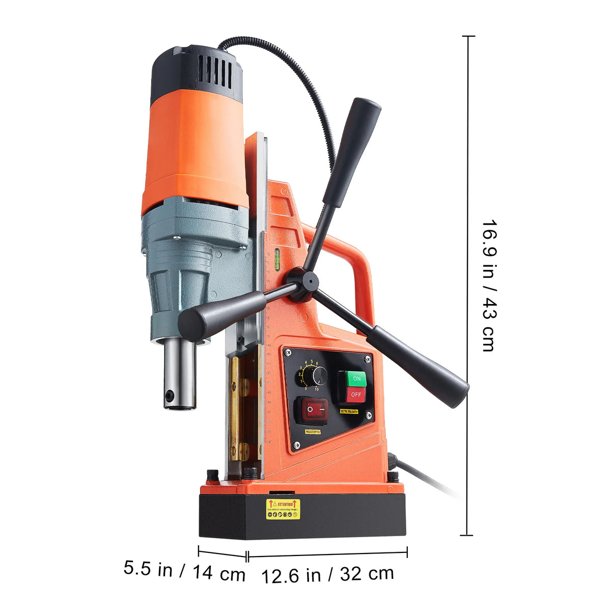 SucceBuy Electric Portable Magnetic Drill Press for Metal Drilling