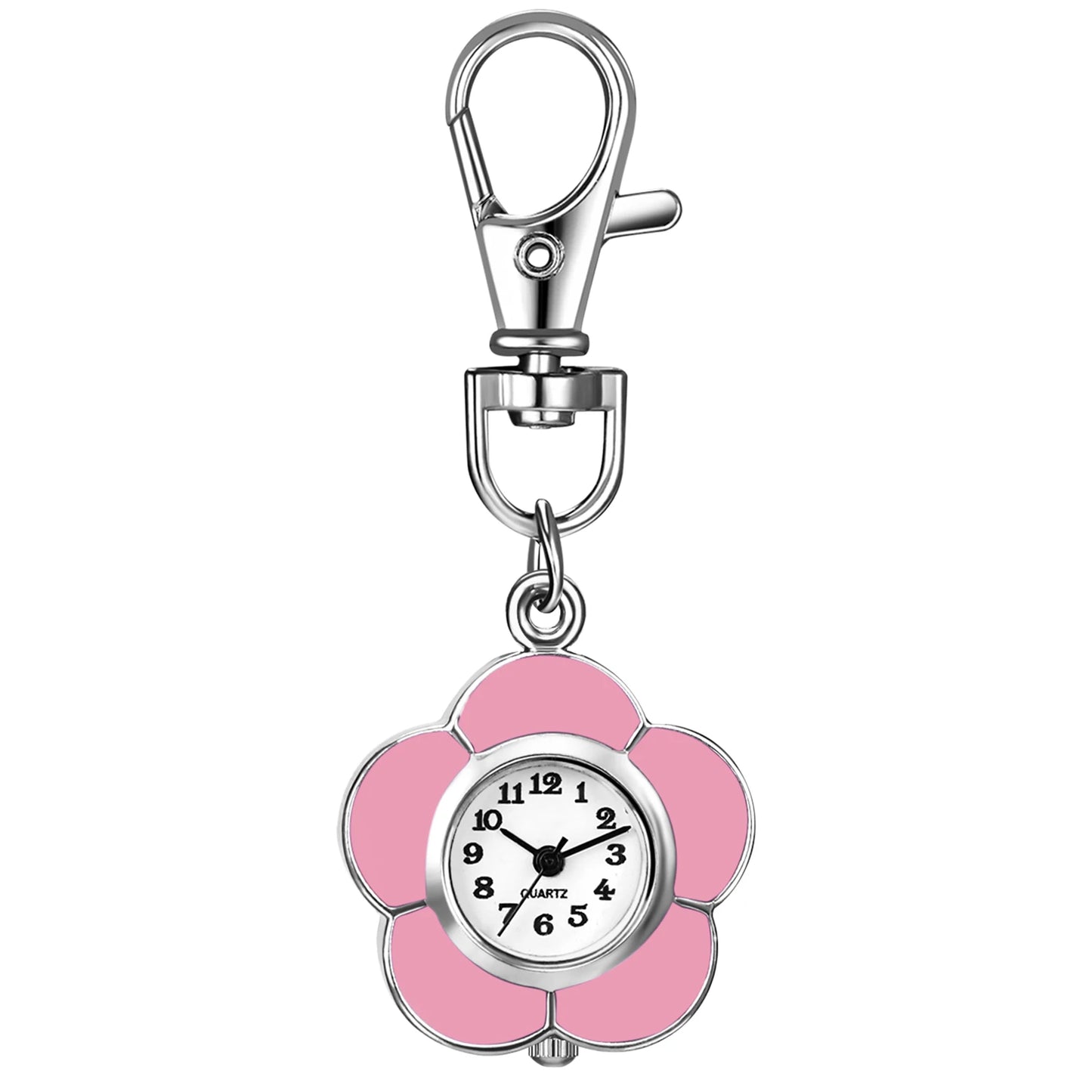 Analog Quartz HD Digital Dial Hanging Watch Mountaineering Buckle Watch unisex outdoor work study watch pink