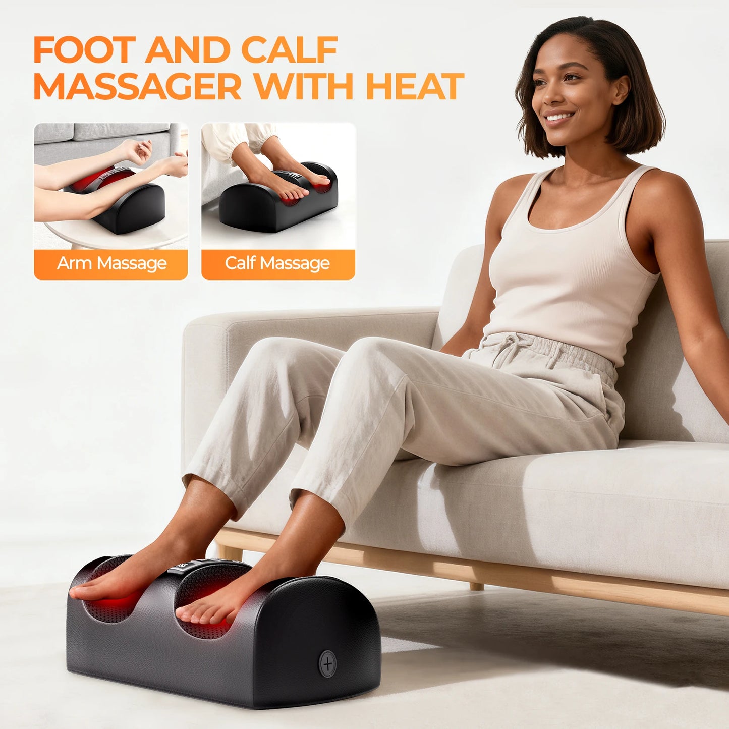 HOMEMASSA Shiatsu Full Body Massage Mat With Heat And Detachable Pad