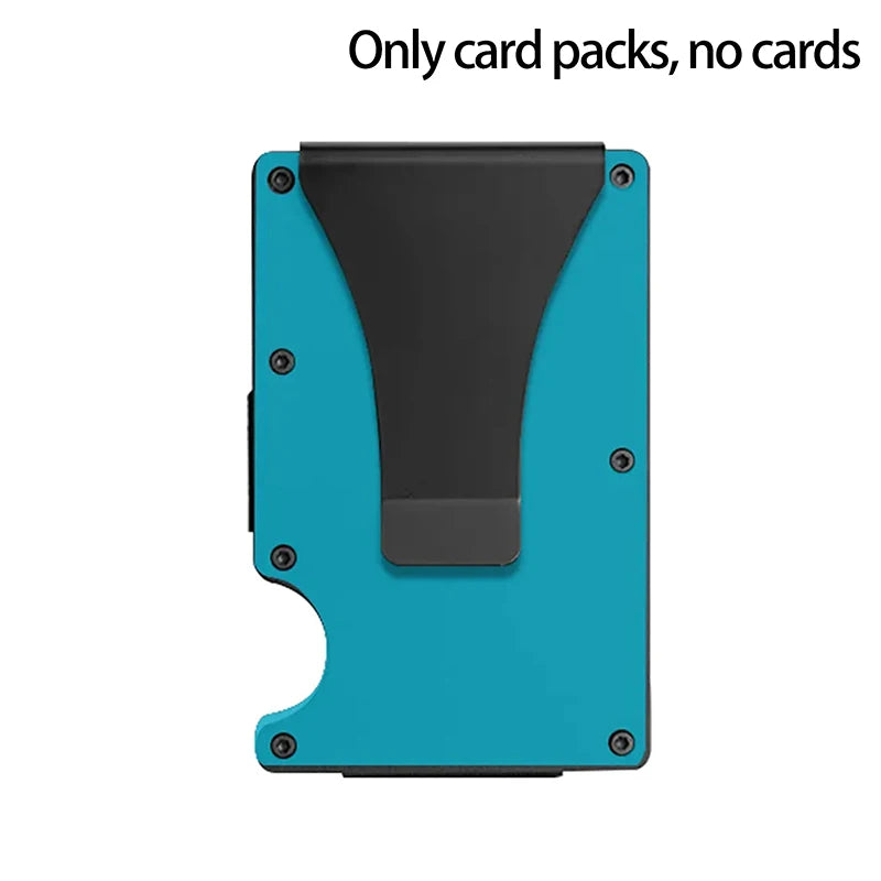 Minimalist Wallet For Men & Women - Slim RFID Wallet, Scratch Resistant, Credit Card Holder & Money Clip, Easily Removable Money