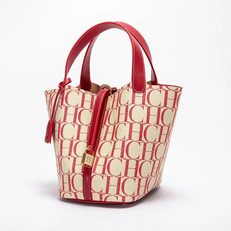 CHCH Large Capacity Daily Commuter Crossbody Bag Letter Print Design Women