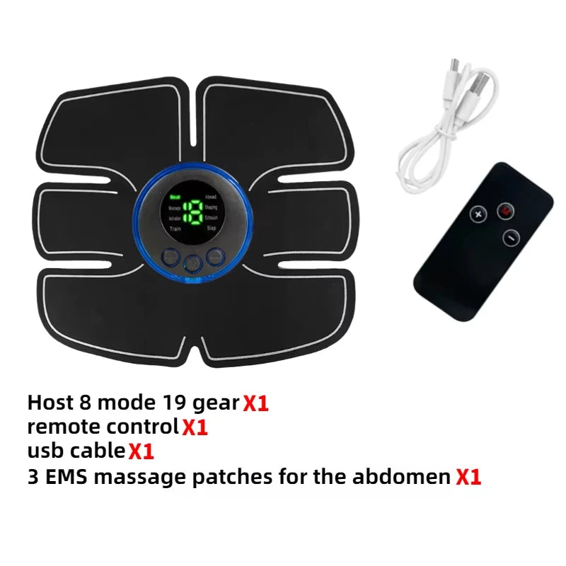 Electric Muscle Stimulator EMS Wireless Buttocks Hip Trainer Abdominal Abs