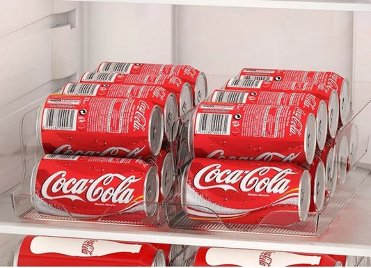 Soda Can Dispenser For Refrigerator Organizer Bins Beverage Bottle Holder Fridge Organizer Pantry Organizer kitchen Storage Rack