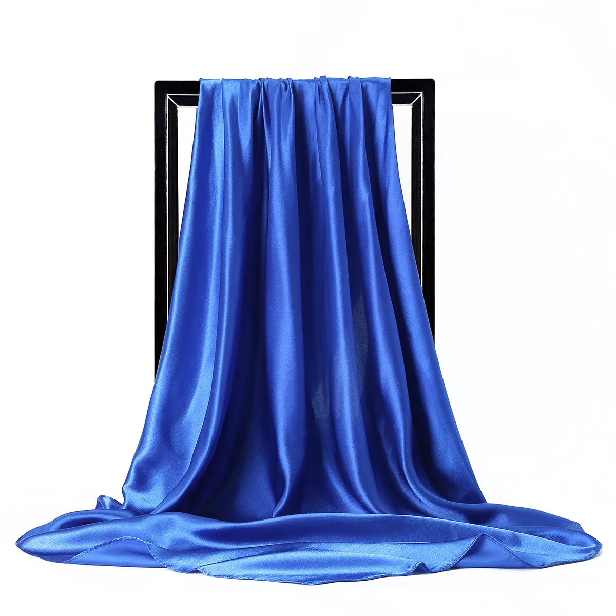 JTVOVO Silk Hijab Scarf Women Satin Solid Bandana Shawl