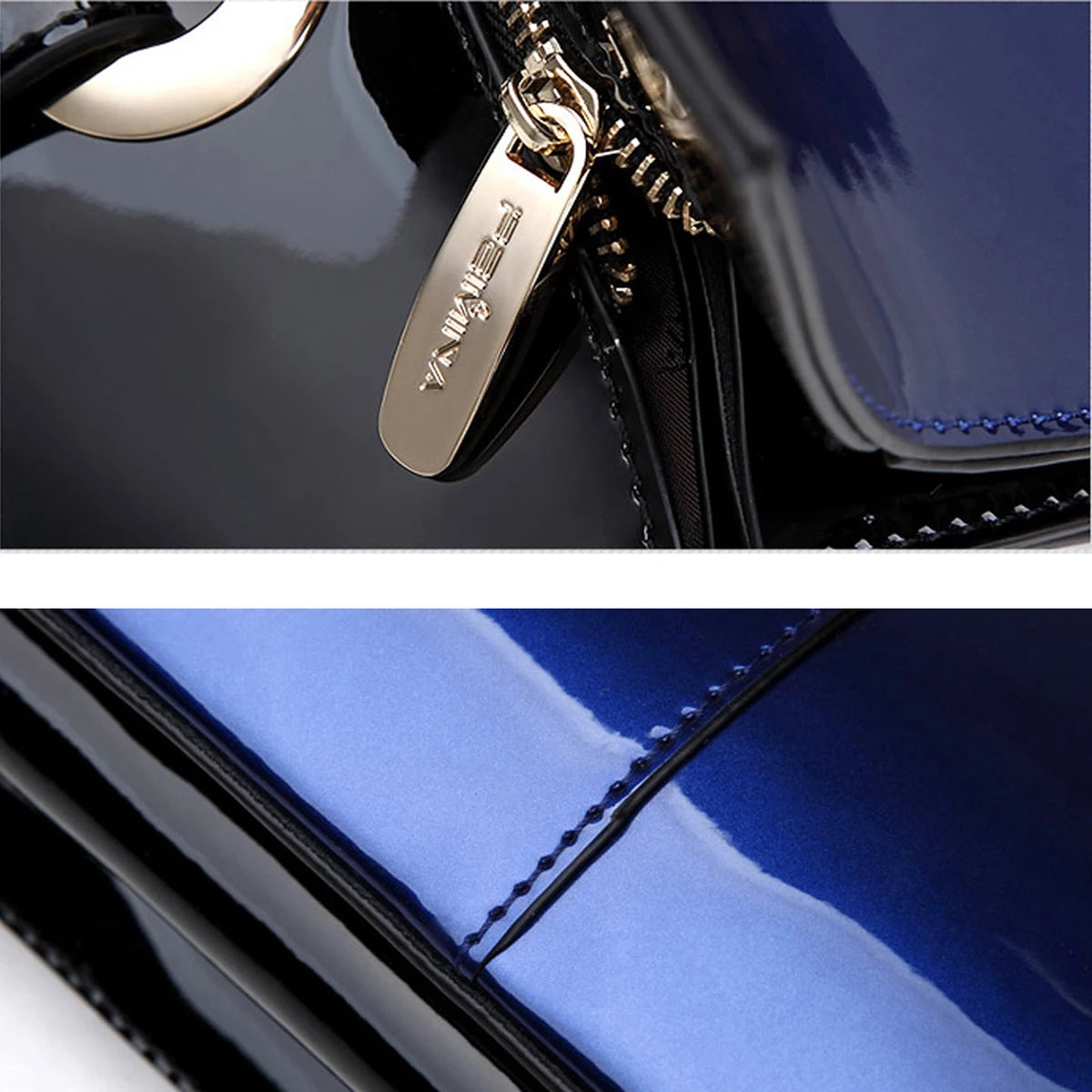 Patent Leather Handbags For Women Designer Luxury Tote Bag Large Capacity