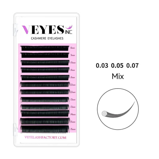 VEYES INC Cashmere Lashes Faux Mink Mix Individual Volume Lashes