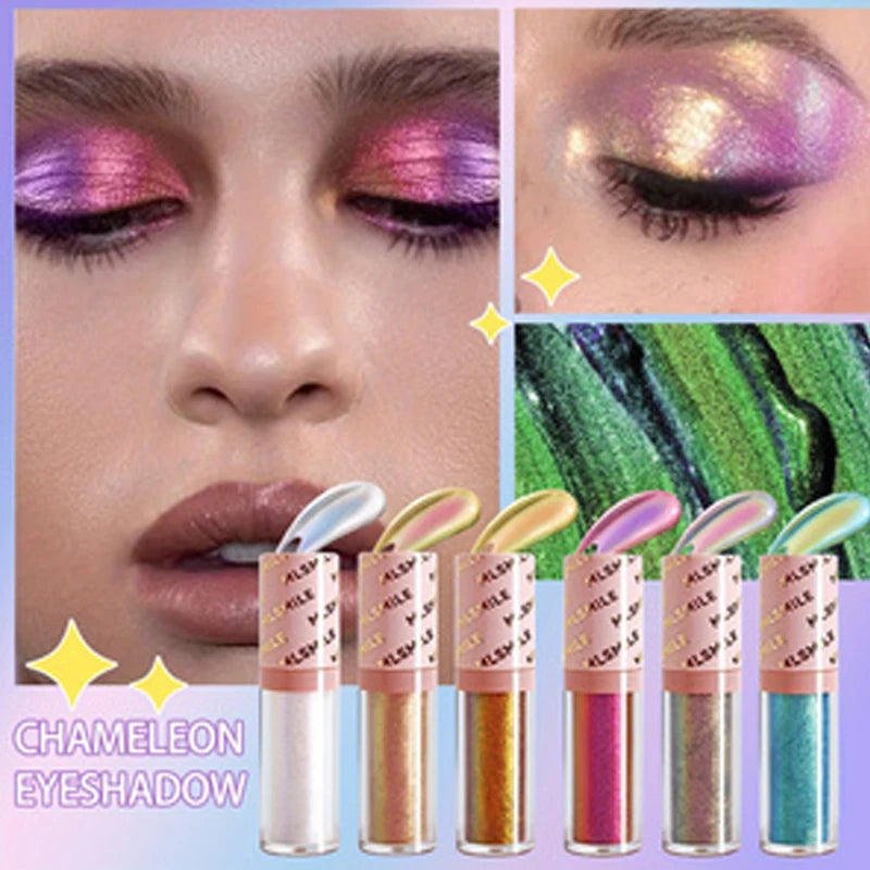 3-Pack Liquid Eyeshadow Set, Metallic Shimmer Highly Pigmented Eye Makeup, Smooth Long-Lasting Blendable Formula for Everyday Glam Party Looks Gift for Women