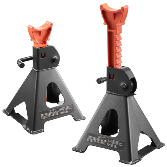 SucceBuy Heavy Duty Steel Jack Stands With Locking Safety Ratchet