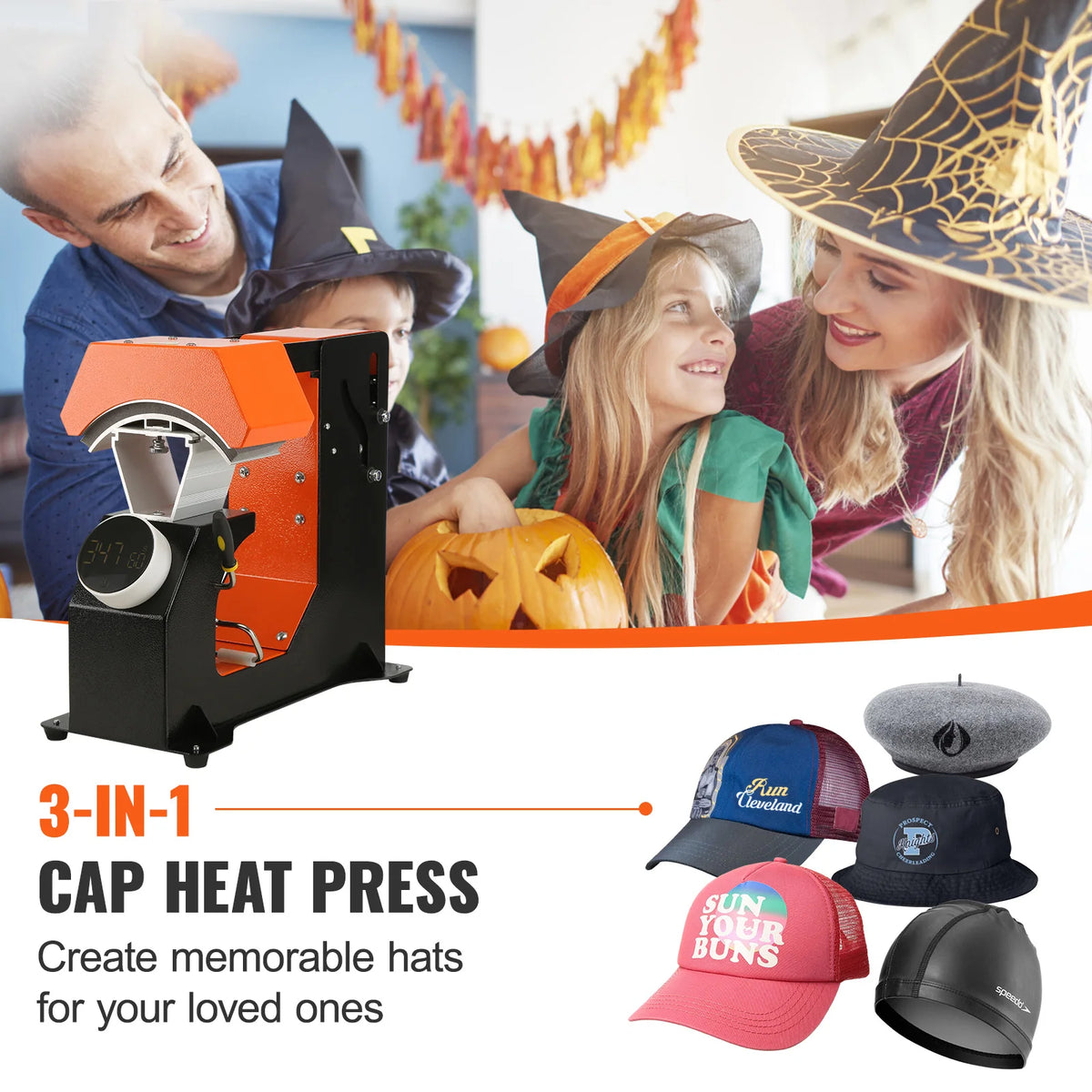 SucceBuy Hat Heat Press Machine for Sublimation Transfers