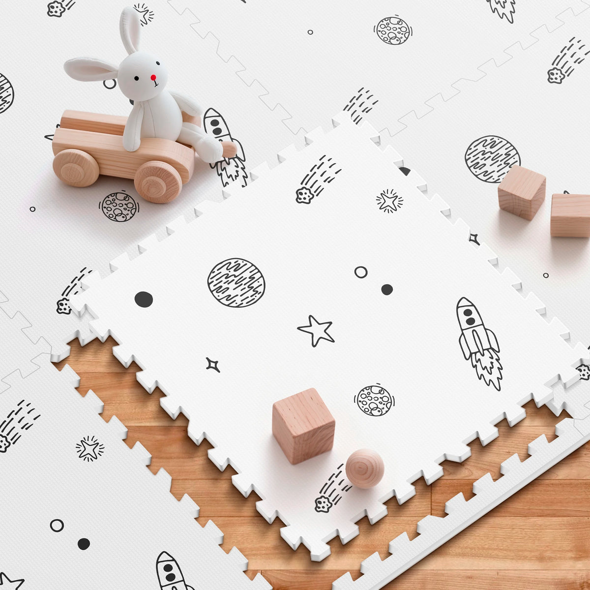 Baby Foam Play Mat, 72x48 Crawling Mat, Floor Mats for Kids for Baby with Interlocking Floor Tiles, Toddler Play Mats for Indoor