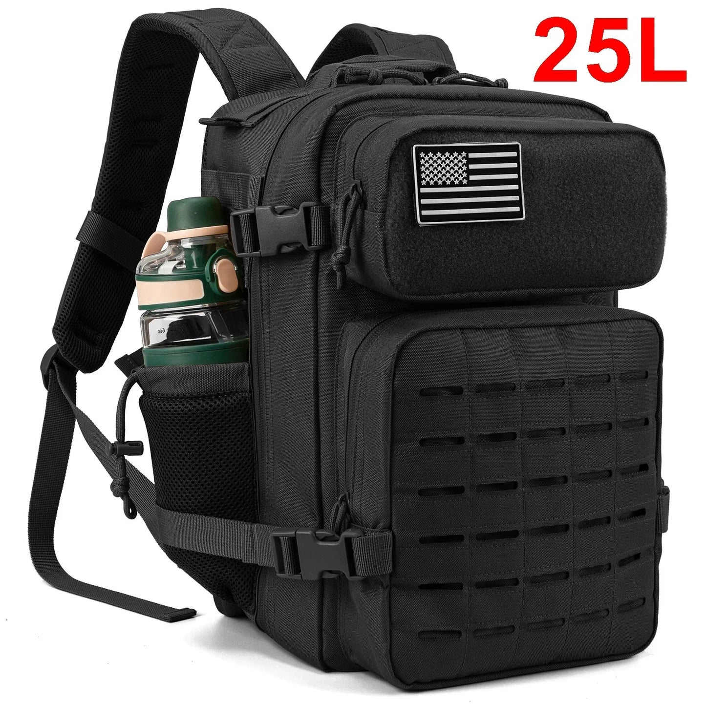 ReFire Gear Tactical Backpack For Outdoors With Water Bottle Holder