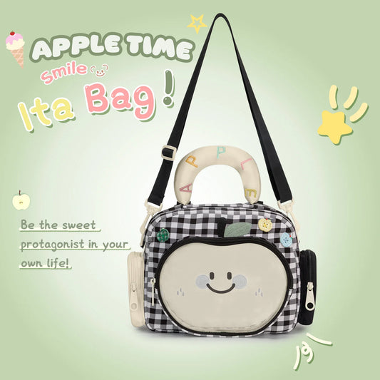 Kabaqoo Cute Apple Ita Bag Women Crossbody PU Leather
