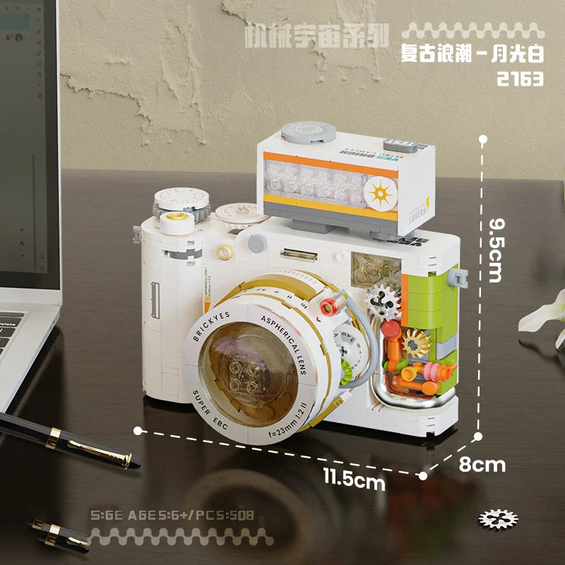 Camera Micro Building Block Constructor Set Cameras Assembly Bricks Home Decoration Toy for Children 6 To 12 Year Girl Sets Gift