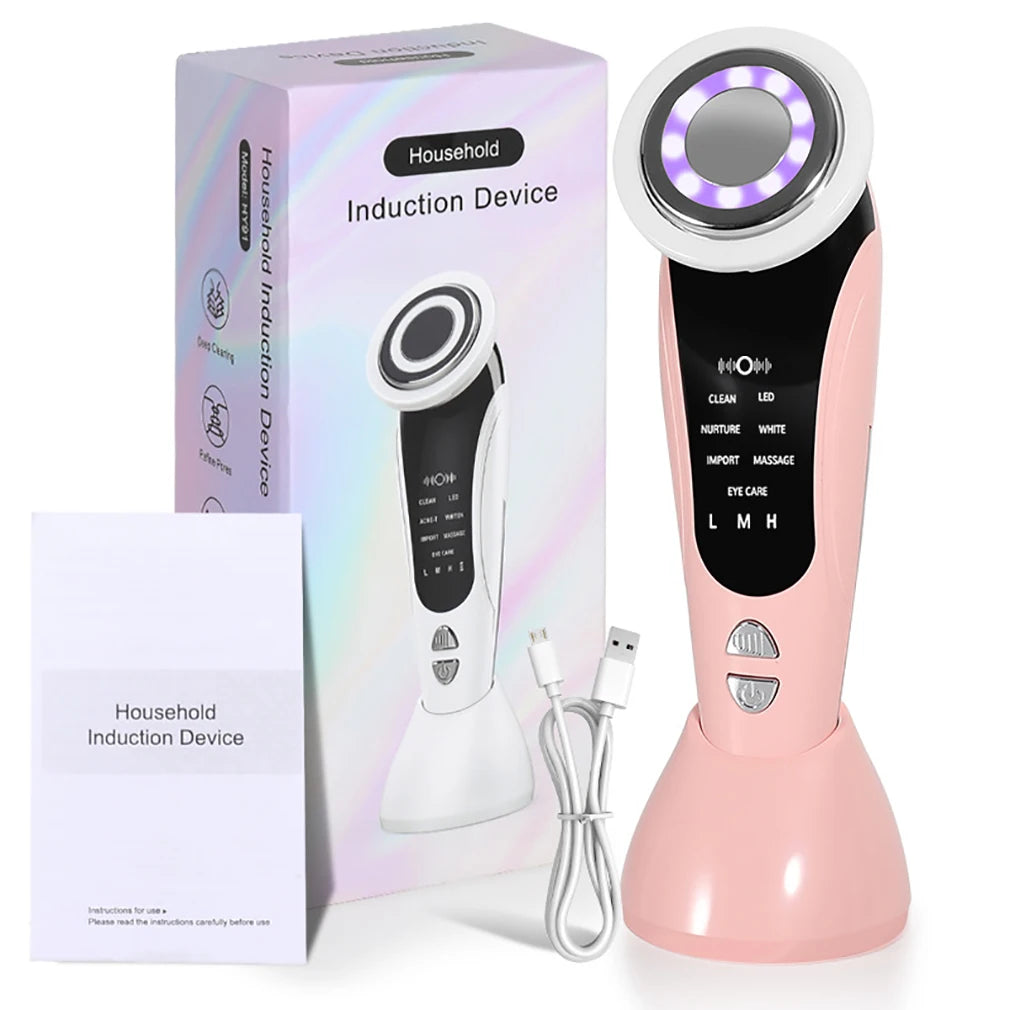 Electric Face Lift Massage with 7 Models 3 Levels Wireless Household Beauty Lift Tightening Vibration Facial Massager Daily Care