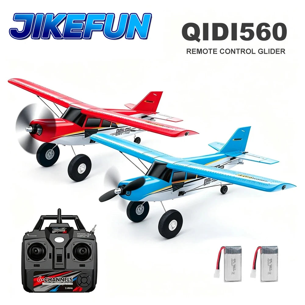 M7 Moore Off-road Aircraft Qidi560 RC Plane EPP 4CH Remote Control Brushless Airplane with LED light Model Toys for Children
