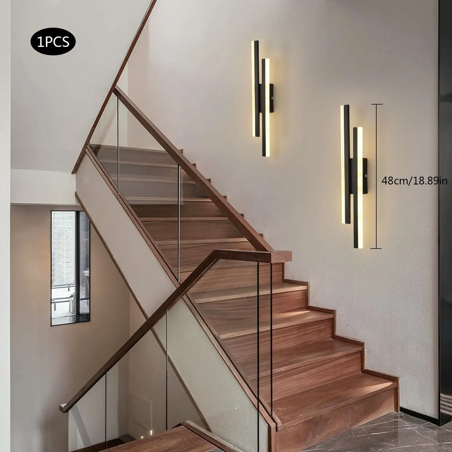 Set the Perfect Mood! 10W Dimmable LED Wall Sconce with Adjustable Color Temperature, Ideal for Living Room & Bedroom Lighting