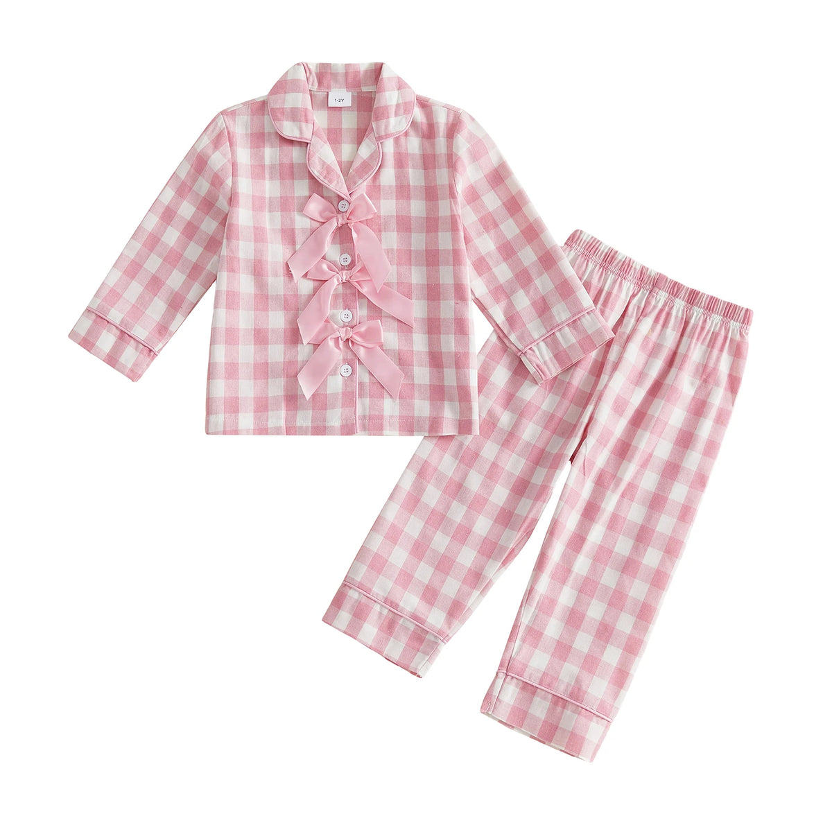 Little Girls For For Little Girls Long Christmas Pajamas Sleeve Tops Girls Long Sleeve Durable 2 Pcs Christmas