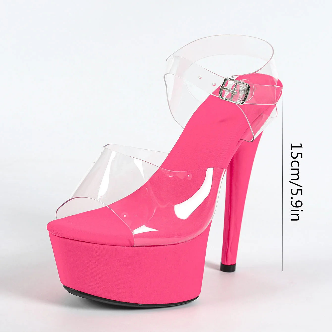 MCLUBGIRL 【Send from US Inc Taxs】Pink Girl Car Model Spring/Summer Party Nightclub Fine Heel High Slippers 15cm Fish Mouth