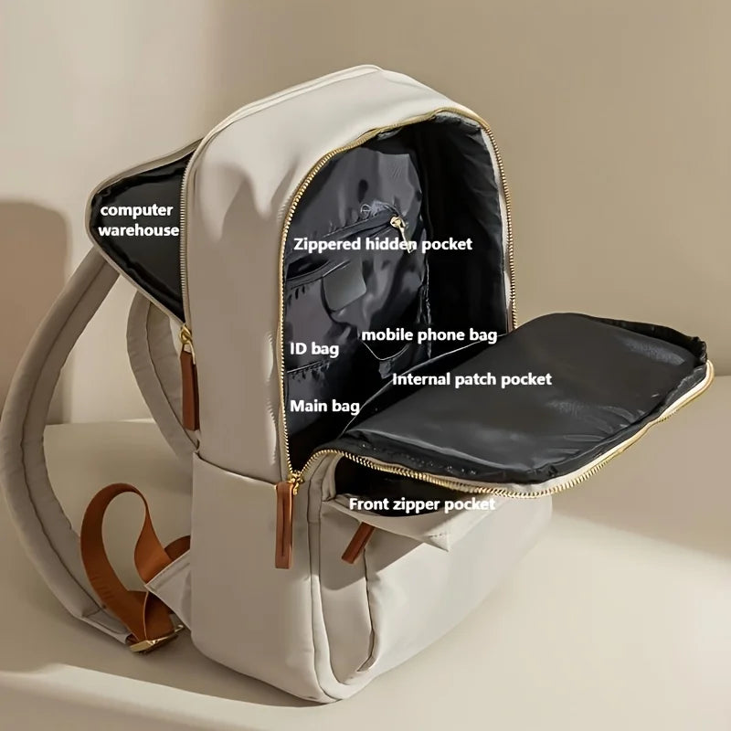Unisex Large Capacity Laptop Backpack With Multiple Compartments