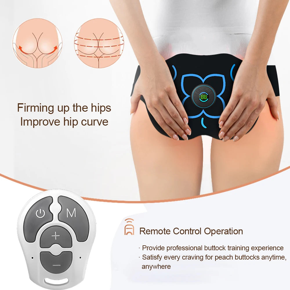 Foreverlily EMS Glute Trainer Electric Muscle Stimulator With Remote