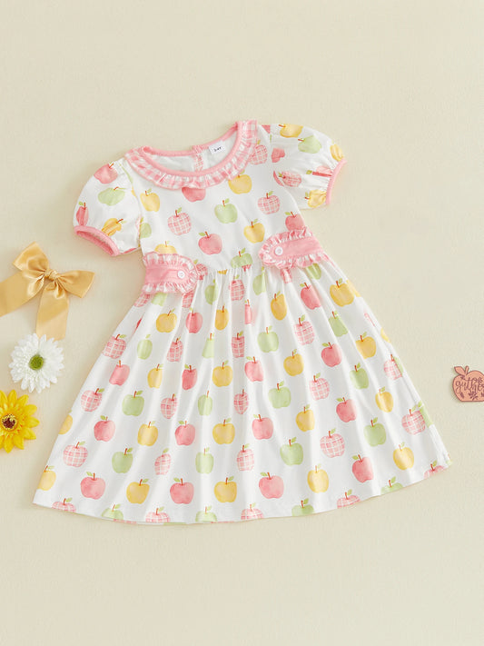 Girls Sleeveless Floral Print Dress With Pockets Kids
