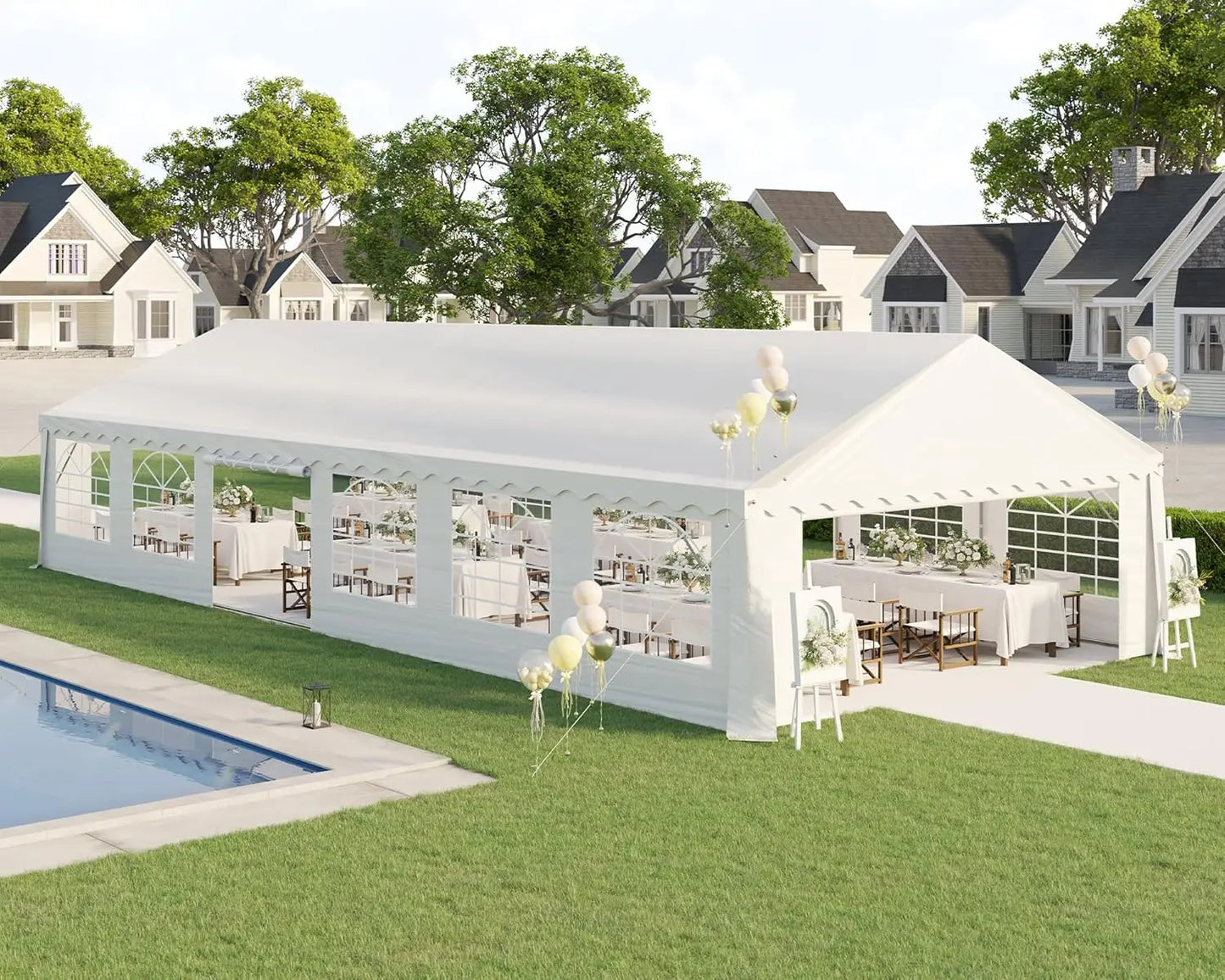 Heavy Duty Party Tent With Sidewalls For Outdoor Events