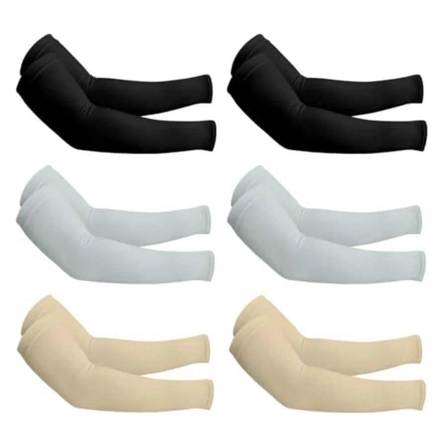 PFFY UV Protection Cooling Arm Sleeves for Men and Women UPF 50 Sun Sleeve