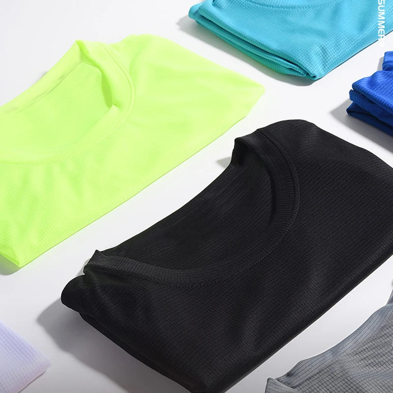YOUONGWEAR CN Summer Quick Dry Running Gym Shirt Men