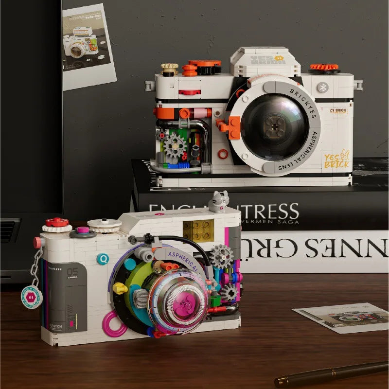 Camera Micro Building Block Constructor Set Cameras Assembly Bricks Home Decoration Toy for Children 6 To 12 Year Girl Sets Gift