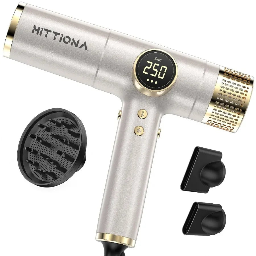 TLXT Voltage Travel Hair Dryer With Diffuser 2000W Ionic