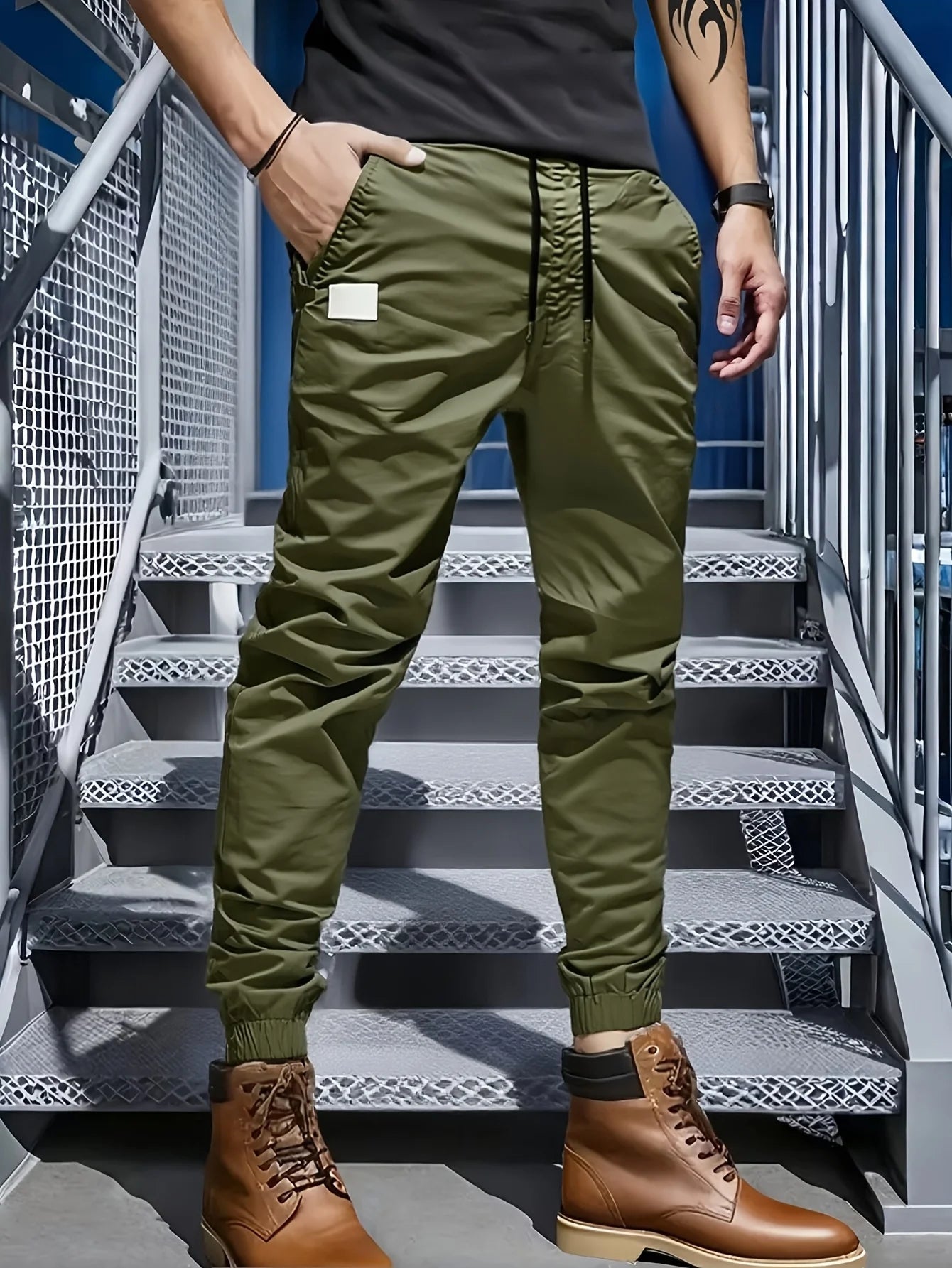 Winthunder Men Multi Pocket Casual Outdoor Workwear Pants
