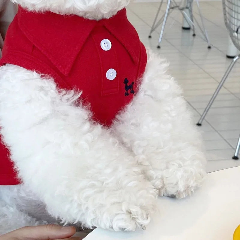 Summer Polo Shirt For Dogs Stripe Style Sweatshirt Cooling Vest
