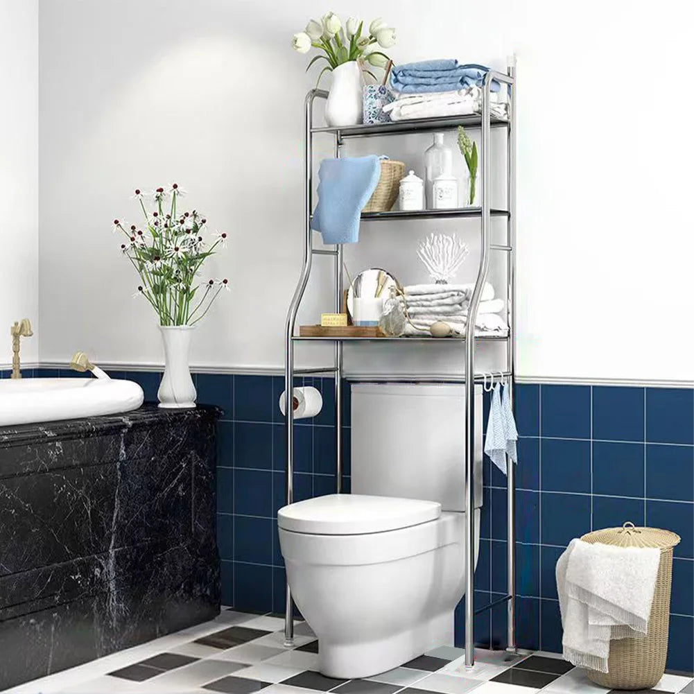 Studyset Over Toilet Storage Shelf Two Tier Bathroom Organizer