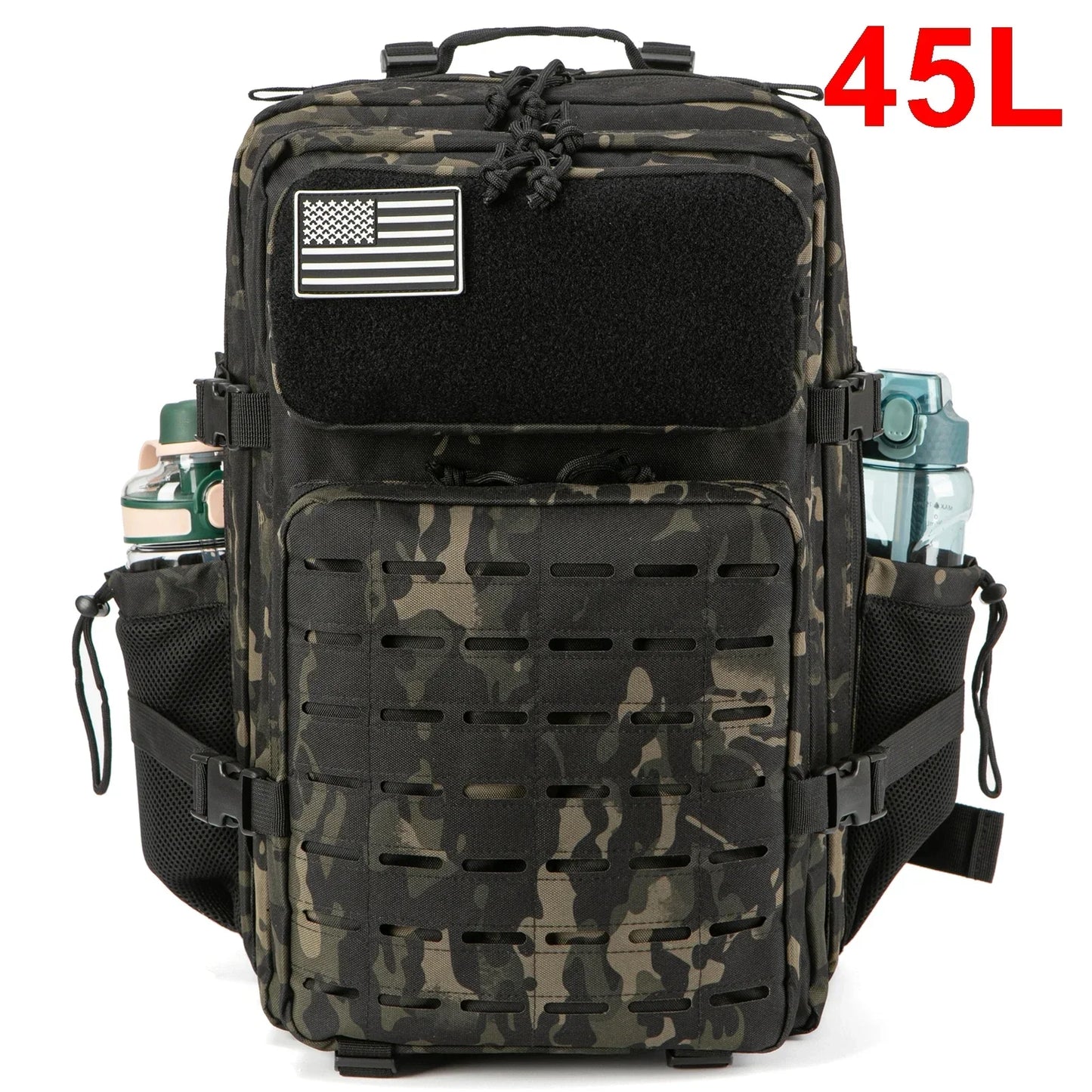 ReFire Gear Tactical Backpack For Outdoors With Water Bottle Holder