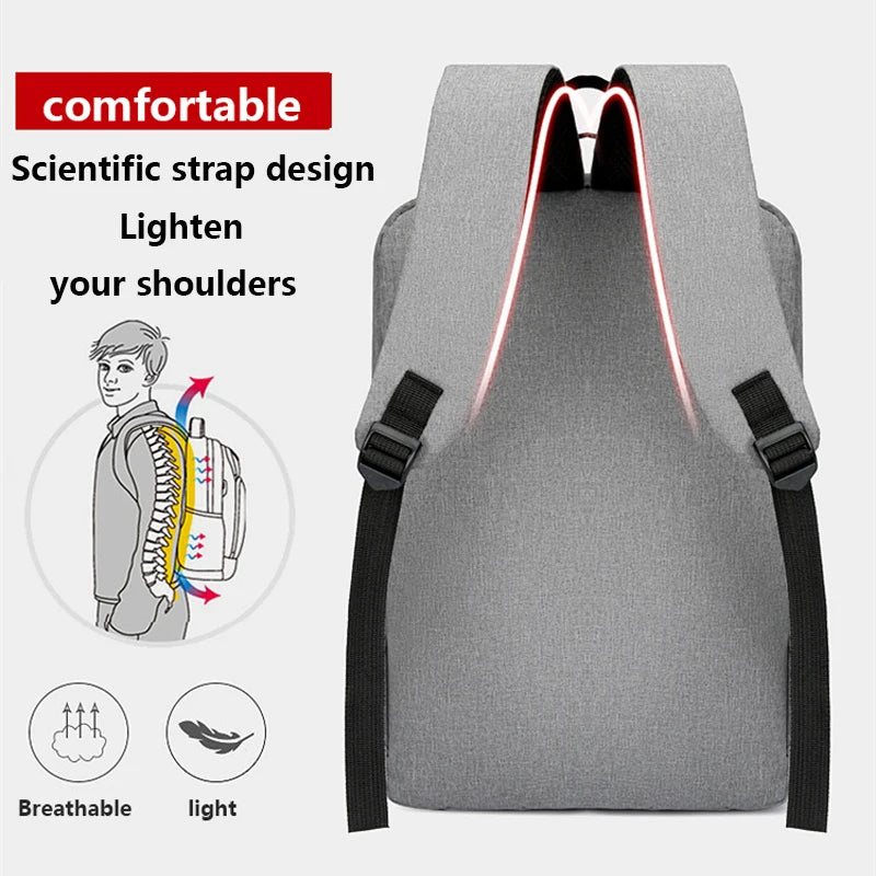 Waterproof Laptop Backpack USB Charging Unisex Large Capacity Daypack