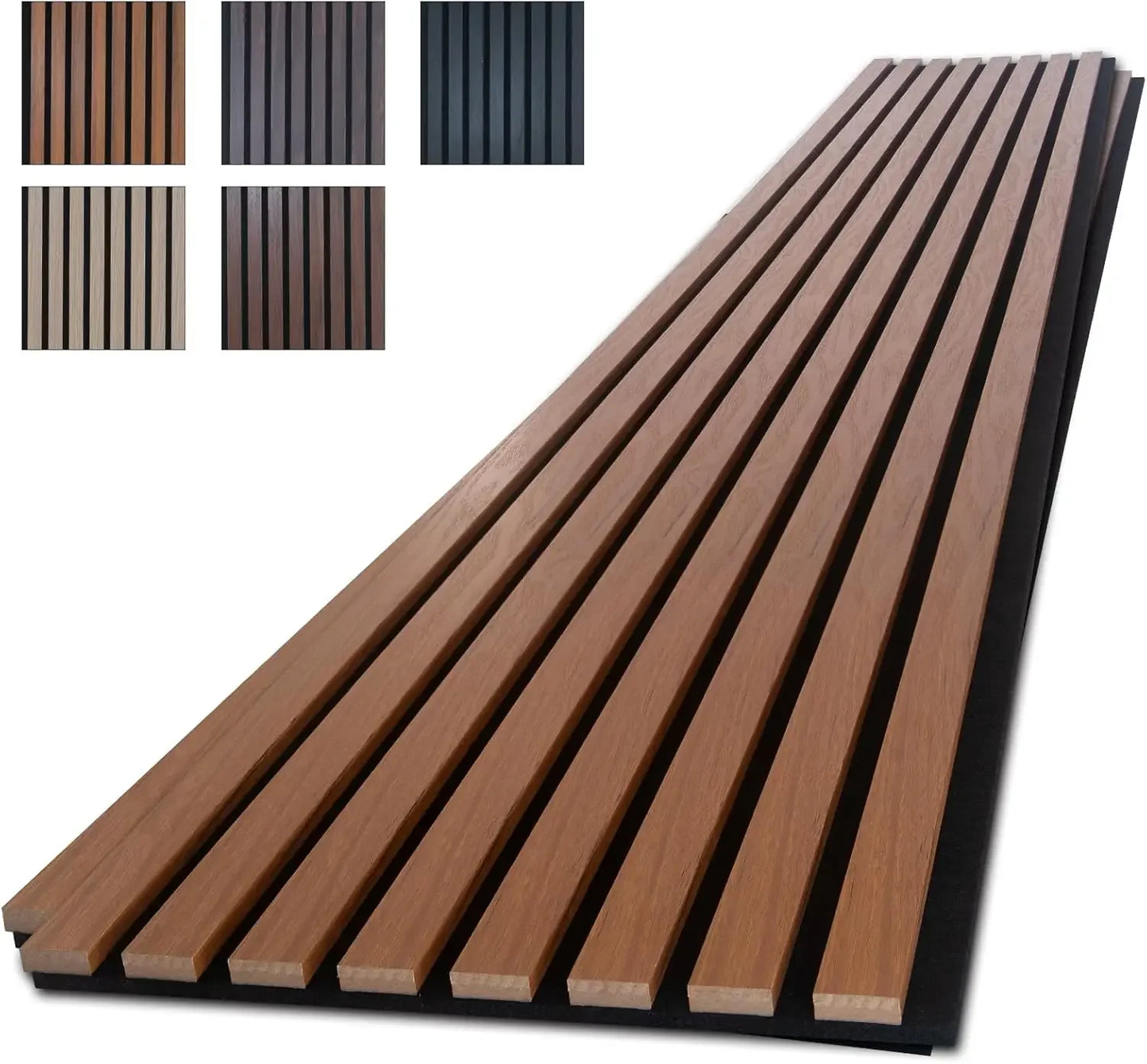 Teak Acoustic Wall Panels Soundproof Wood Slat Panels Interior Decor Noise Cancelling Sound Absorbing Panels