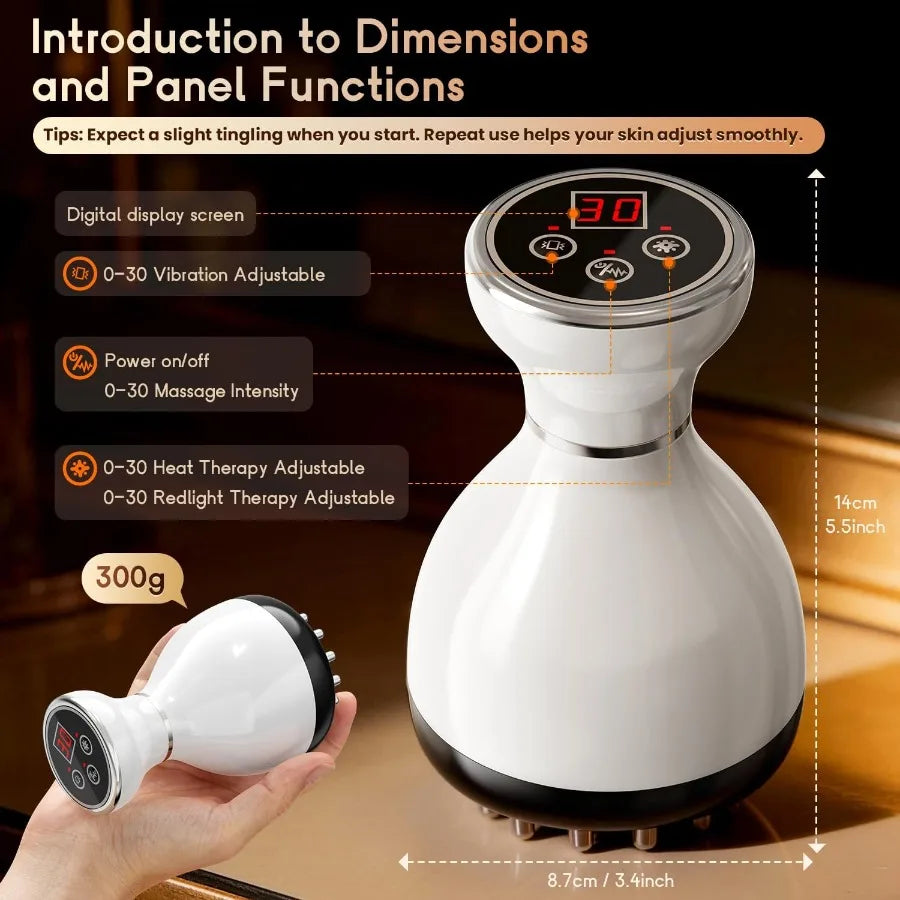 YAO HUI HUANG Lymphatic Drainage Massager With Microcurrent Red Light